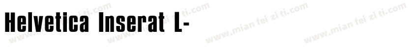 Helvetica Inserat L字体转换